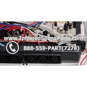 COMPLETE CONTROL POWER BOX 110V / 120V - COMPLETE CONTROL POWER BOX 110V / 120V SAUNAGEN INFRARED SAUNA  WITH 7 CIRCUIT BOARD PINS  6 FEMALE PLUGS 30