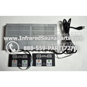 COMPLETE CONTROL POWER BOX WITH CONTROL PANEL - COMPLETE CONTROL POWER BOX VIDAL INFRARED SAUNA STYLE 2 WITH TWO CONTROL PANELS 1