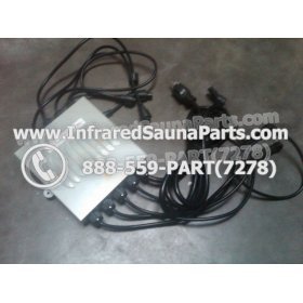COMPLETE CONTROL POWER BOX 110V / 120V - COMPLETE CONTROL POWER BOX 110V / 120V DELUXE INFRARED SAUNA WITH 8 HEATER PLUGS v1 13