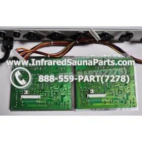 COMPLETE CONTROL POWER BOX WITH CONTROL PANEL - COMPLETE CONTROL POWER BOX LUX  INFRARED SAUNA STYLE 4 WITH TWO CONTROL PANELS 4