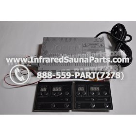 COMPLETE CONTROL POWER BOX WITH CONTROL PANEL - COMPLETE CONTROL POWER BOX PRECISION THERAPY INFRARED SAUNA STYLE 3 WITH TWO CONTROL PANELS 3