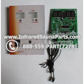 CIRCUIT BOARDS WITH  FACE PLATES - CIRCUIT BOARD WITH FACEPLATE FOR ICONO SAUNA USA INFRARED SAUNA MAIN 1