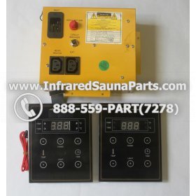 COMPLETE CONTROL POWER BOX WITH CONTROL PANEL - COMPLETE CONTROL POWER BOX CLEARLIGHT INFRARED SAUNA  MODEL HM-PCS1(REV.B) WITH TWO CONTROL PANELS 3