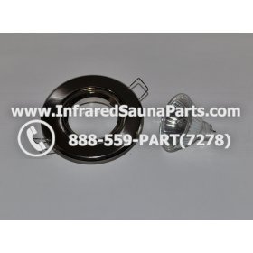 COMPLETE LIGHT ASSEMBLY 110V / 120V - COMPLETE LIGHT ASSEMBLY 1 HOUSING IN SILVER FINISH WITH 1 BULB 110V / 120V 4