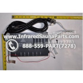 COMPLETE CONTROL POWER BOX 220V / 240V - COMPLETE CONTROL POWER BOX 220V / 240V  WITH 7 CIRCUIT BOARD PINS  6 FEMALE PLUGS SAUNA KING INFRARED SAUNA STYLE 9 18