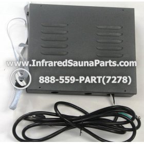 COMPLETE CONTROL POWER BOX WITH CONTROL PANEL - COMPLETE CONTROL POWER BOX ENLIGHTEN INFRARED SAUNA WITH DIGITAL HEAT LEVEL CONTROL WITH TWO CONTROL PANEL 220V / 240V STYLE 1 2