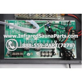 COMPLETE CONTROL POWER BOX WITH CONTROL PANEL - COMPLETE CONTROL POWER BOX ENLIGHTEN INFRARED SAUNA WITH DIGITAL HEAT LEVEL CONTROL WITH TWO CONTROL PANEL 110V / 120V STYLE 1 5