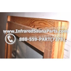 WOOD SAUNA WALLS - HEMLOCK WOOD SAUNA PANEL WITH GLASS ( 24" x 71" ) 6