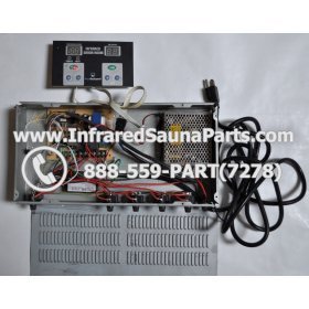 COMPLETE CONTROL POWER BOX WITH CONTROL PANEL - COMPLETE CONTROL POWER BOX KEYSBACKYARD INFRARED SAUNA STYLE 2 WITH ONE CONTROL PANEL 11