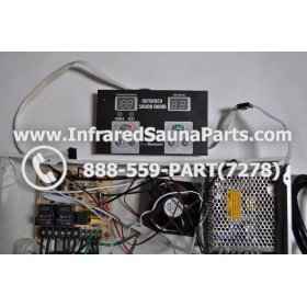 COMPLETE CONTROL POWER BOX WITH CONTROL PANEL - COMPLETE CONTROL POWER BOX MASTERSAUNA INFRARED SAUNA STYLE 1 WITH ONE CONTROL PANEL 16