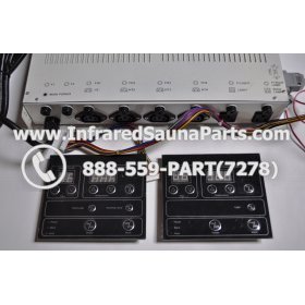 COMPLETE CONTROL POWER BOX WITH CONTROL PANEL - COMPLETE CONTROL POWER BOX JOSEN INFRARED SAUNA STYLE 4 WITH TWO CONTROL PANELS 3