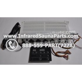 COMPLETE CONTROL POWER BOX WITH CONTROL PANEL - COMPLETE CONTROL POWER BOX GAIA INFRARED SAUNA STYLE 4 WITH ONE CONTROL PANEL 5