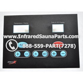 FACE PLATES - FACEPLATE FOR CIRCUIT BOARD SAUNABOB INFRARED SAUNA C15 9012 6