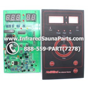 CIRCUIT BOARDS WITH  FACE PLATES - CIRCUIT BOARD WITH FACE PLATE PRECISION THERAPY INFRARED SAUNA 06S065 1