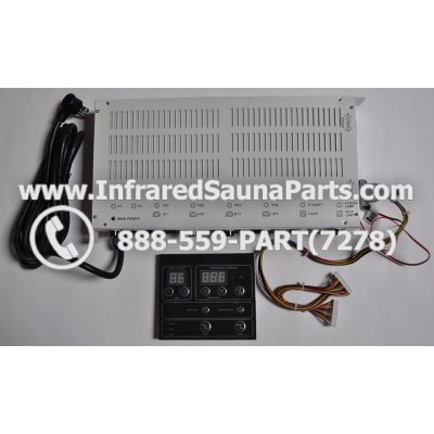 COMPLETE CONTROL POWER BOX WITH CONTROL PANEL - COMPLETE CONTROL POWER BOX ZENAWAKENING INFRARED SAUNA STYLE 4 WITH ONE CONTROL PANEL 1