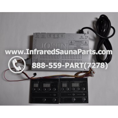 COMPLETE CONTROL POWER BOX WITH CONTROL PANEL - COMPLETE CONTROL POWER BOX HEALTHLAND INFRARED SAUNA STYLE 3 WITH TWO CONTROL PANELS 1