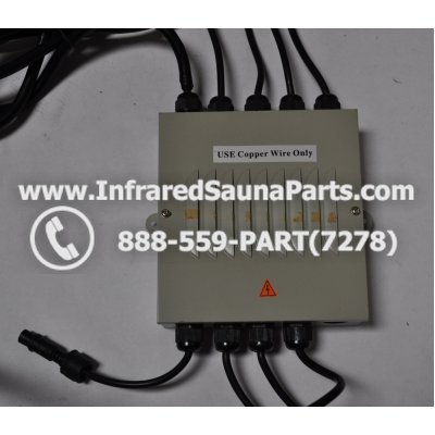 COMPLETE CONTROL POWER BOX 220V / 240V - COMPLETE CONTROL POWER BOX 220V / 240V BAMXSAUNA INFRARED SAUNA WITH 8 HEATER PLUGS v2 1