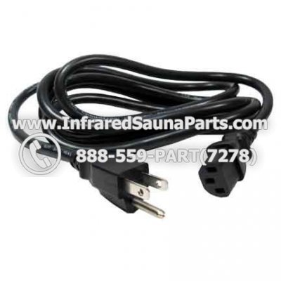 POWER CORD - POWER CORD 10ft 14 AWG UNIVERSAL - IEC320 C13 TO NEMA 5-15P SJT 15A PLUG STYLE 7 1