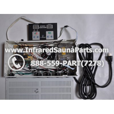 COMPLETE CONTROL POWER BOX WITH CONTROL PANEL - COMPLETE CONTROL POWER BOX KEYSBACKYARD INFRARED SAUNA STYLE 1 WITH ONE CONTROL PANEL 1