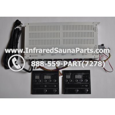 COMPLETE CONTROL POWER BOX WITH CONTROL PANEL - COMPLETE CONTROL POWER BOX KEYSBACKYARD INFRARED SAUNA STYLE 4 WITH TWO CONTROL PANELS 1