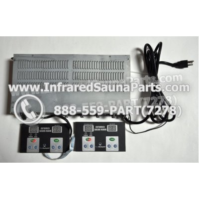 COMPLETE CONTROL POWER BOX WITH CONTROL PANEL - COMPLETE CONTROL POWER BOX JOSEN INFRARED SAUNA STYLE 2 WITH TWO CONTROL PANELS 1
